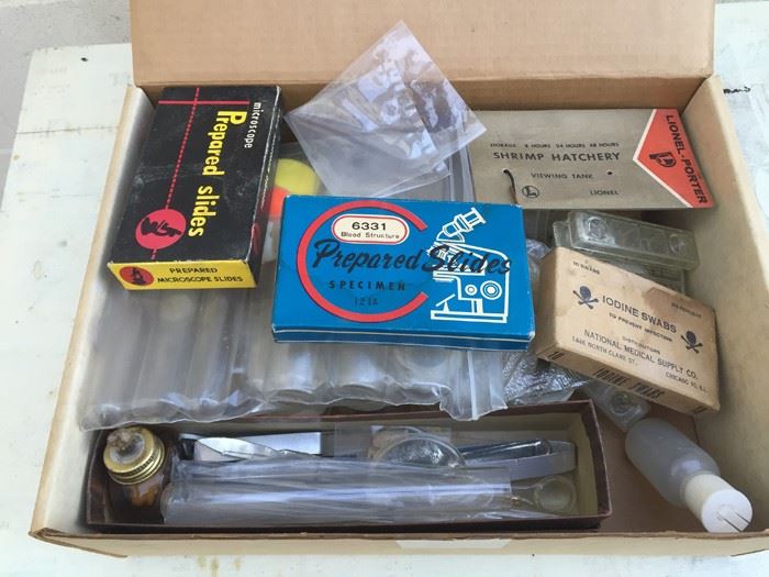 Junior Scientist Lot Includes Slides, Lionel-Porter Shrimp Hatchery And Other Science Items [Photo 1]