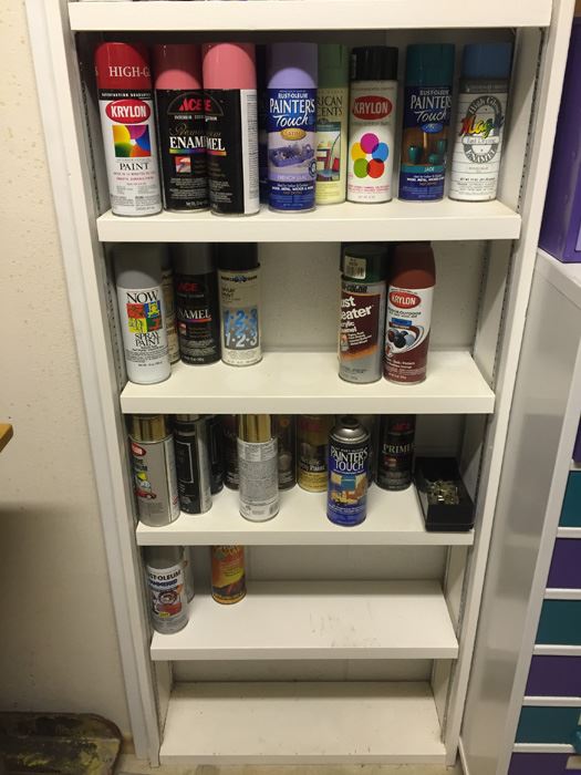 Spray Paint Lot Includes Shelf [Photo 2]