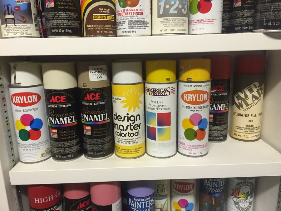 Spray Paint Lot Includes Shelf [Photo 5]