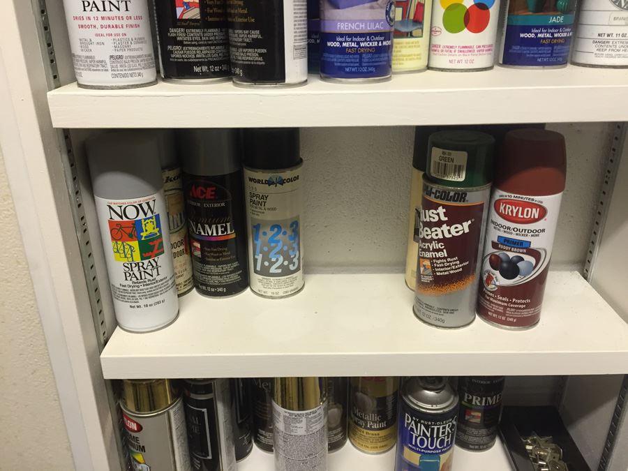 Spray Paint Lot Includes Shelf [Photo 7]