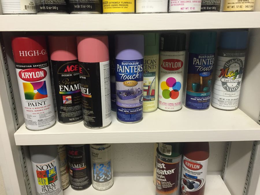 Spray Paint Lot Includes Shelf [Photo 6]