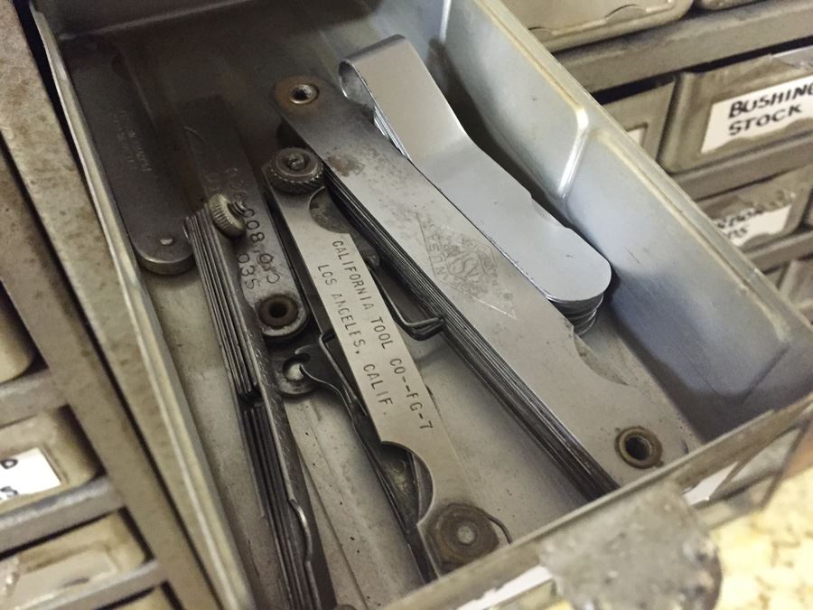 Vintage Metal Storage Cabinet Filled With Hardware And Tools [Photo 3]