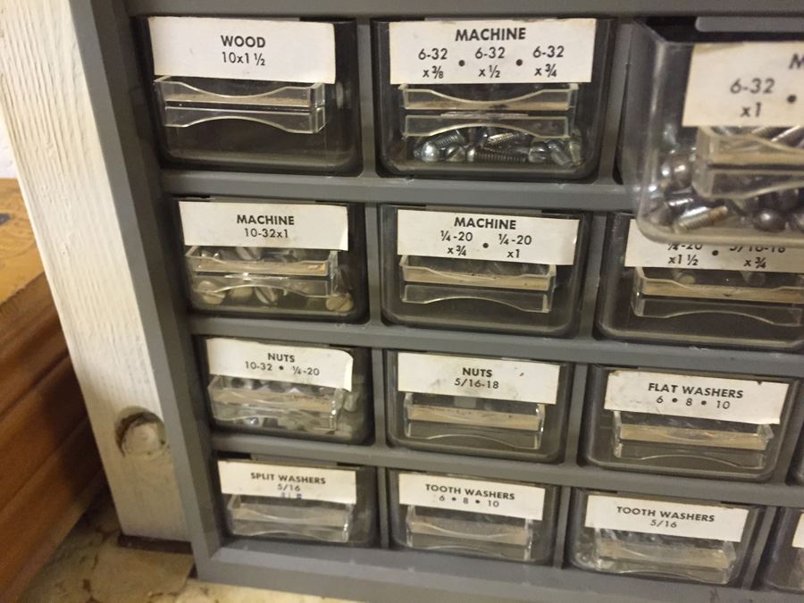 Metal Storage Cabinet Filled With Hardware [Photo 6]