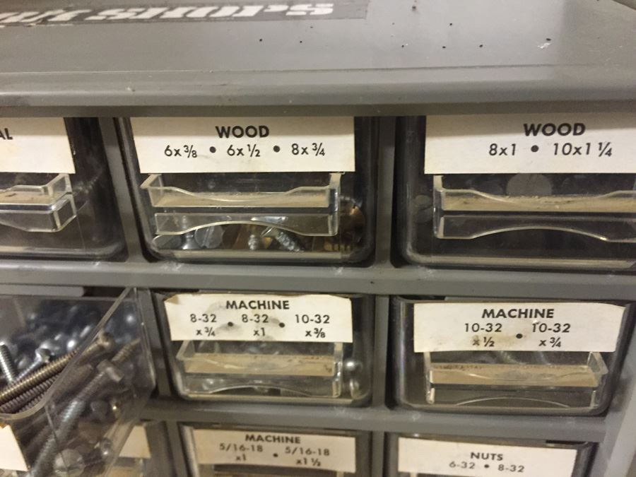 Metal Storage Cabinet Filled With Hardware [Photo 3]