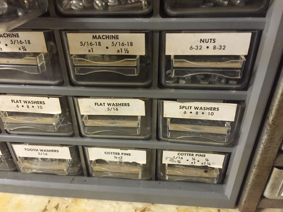 Metal Storage Cabinet Filled With Hardware [Photo 8]