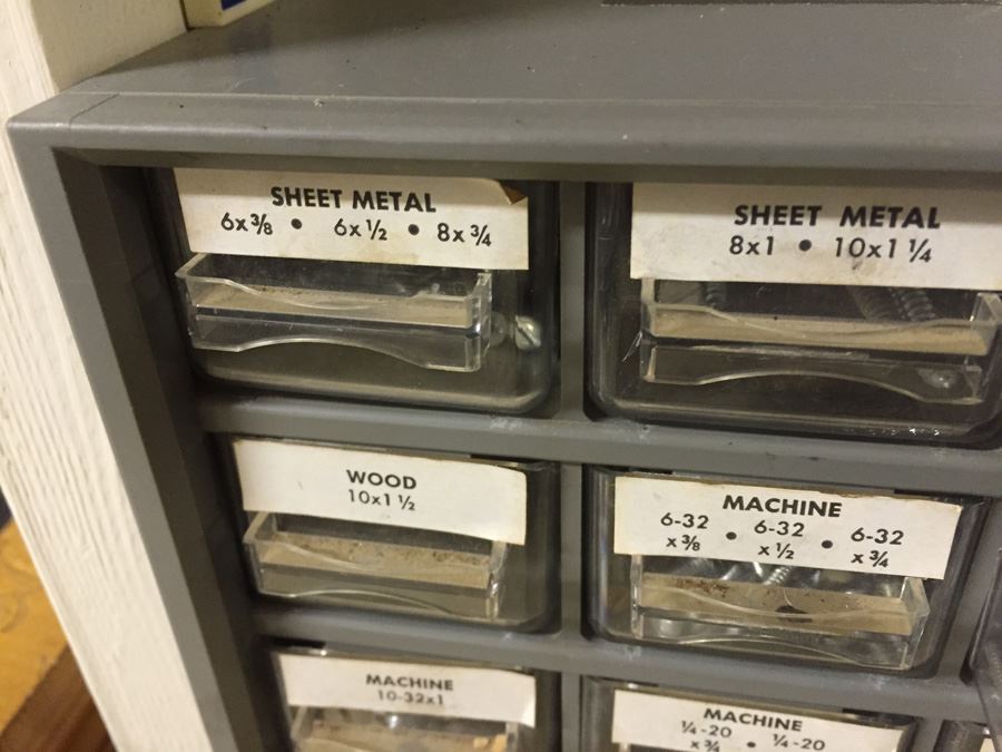Metal Storage Cabinet Filled With Hardware [Photo 5]