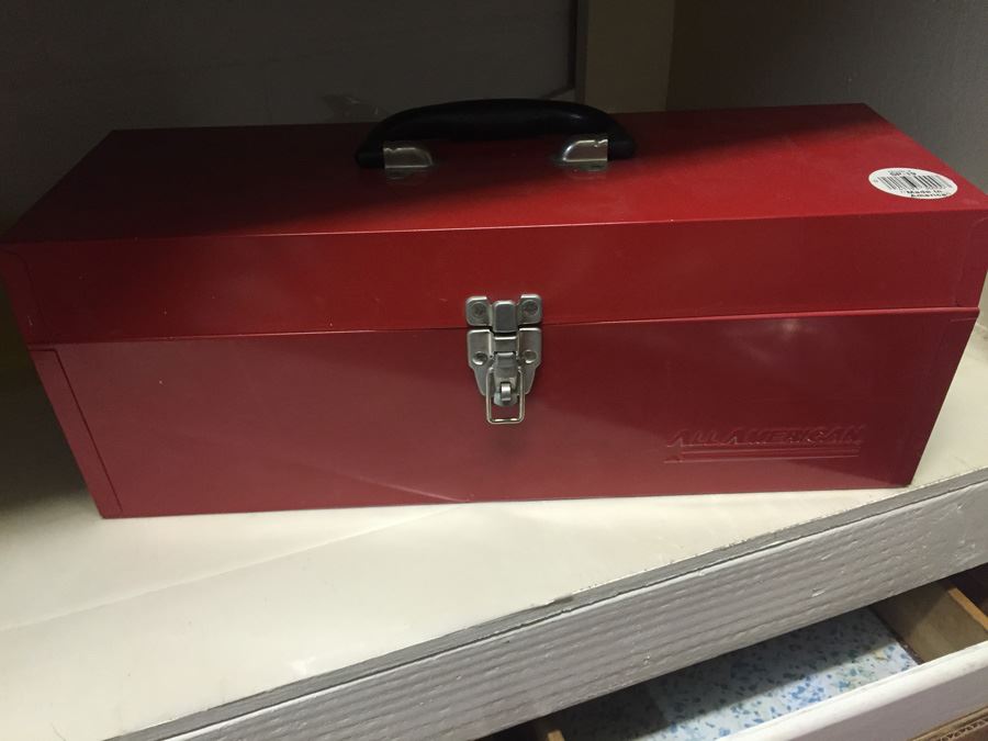 Red Metal Tool Box