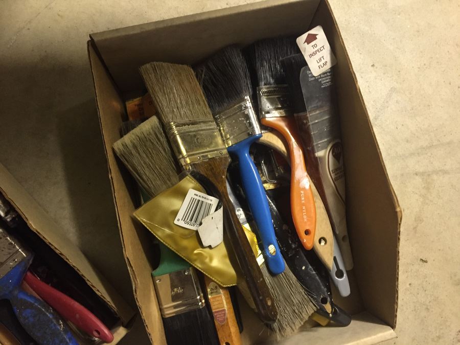 Huge Painting Supply Lot Paint Brushes Rollers Does Not Include Cabinet [Photo 11]