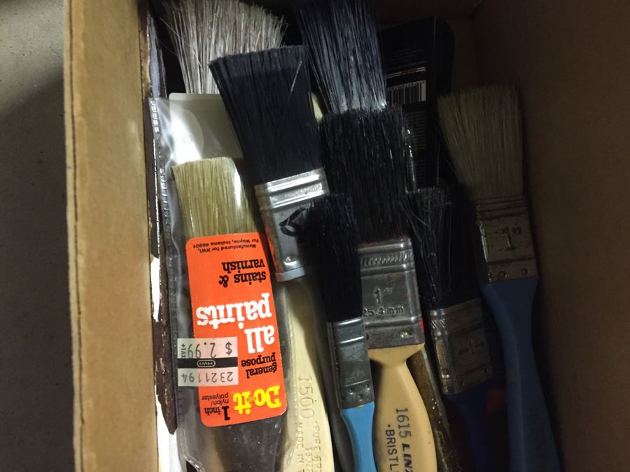 Huge Painting Supply Lot Paint Brushes Rollers Does Not Include Cabinet [Photo 15]