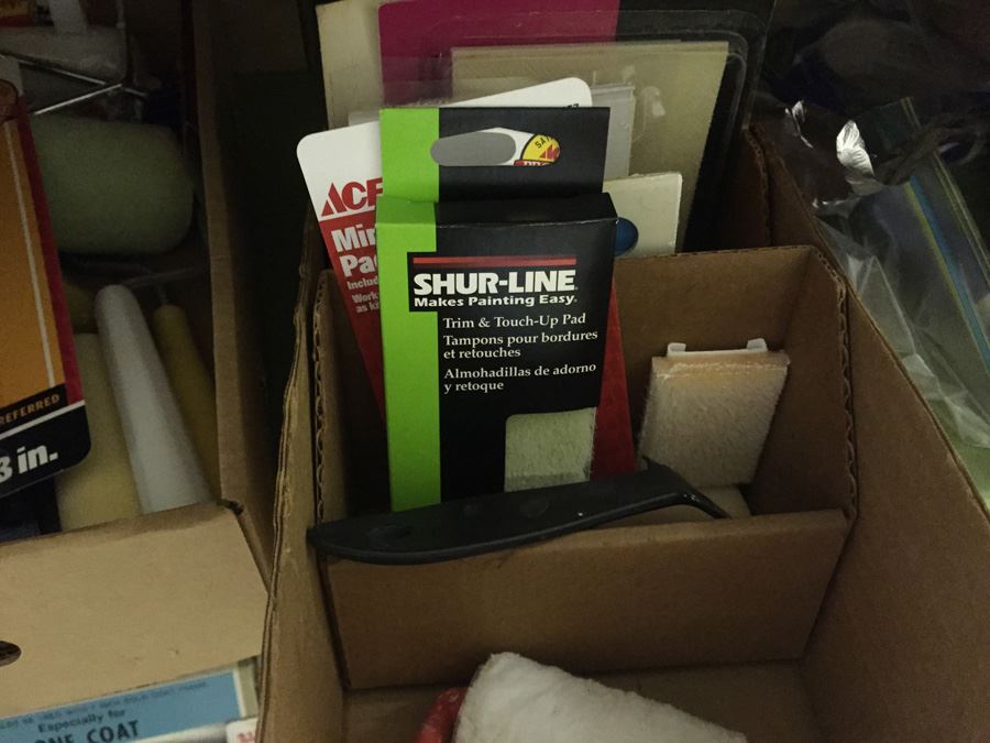 Huge Painting Supply Lot Paint Brushes Rollers Does Not Include Cabinet [Photo 22]