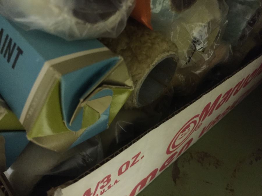 Huge Painting Supply Lot Paint Brushes Rollers Does Not Include Cabinet [Photo 28]