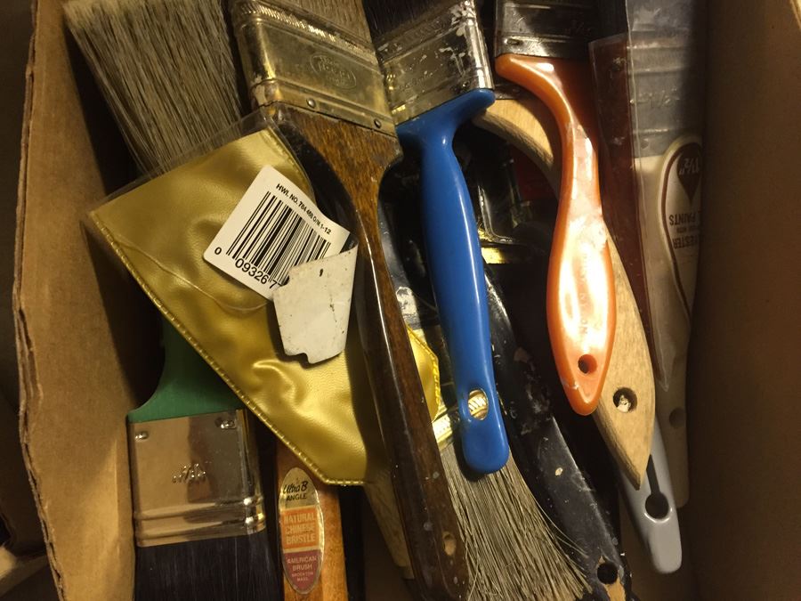 Huge Painting Supply Lot Paint Brushes Rollers Does Not Include Cabinet [Photo 13]