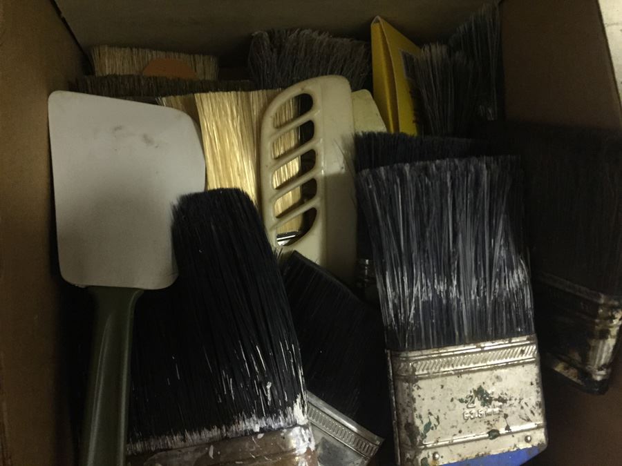 Huge Painting Supply Lot Paint Brushes Rollers Does Not Include Cabinet [Photo 10]