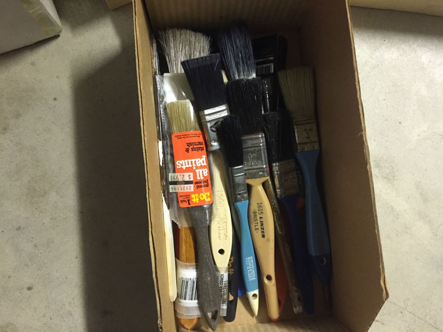 Huge Painting Supply Lot Paint Brushes Rollers Does Not Include Cabinet [Photo 14]