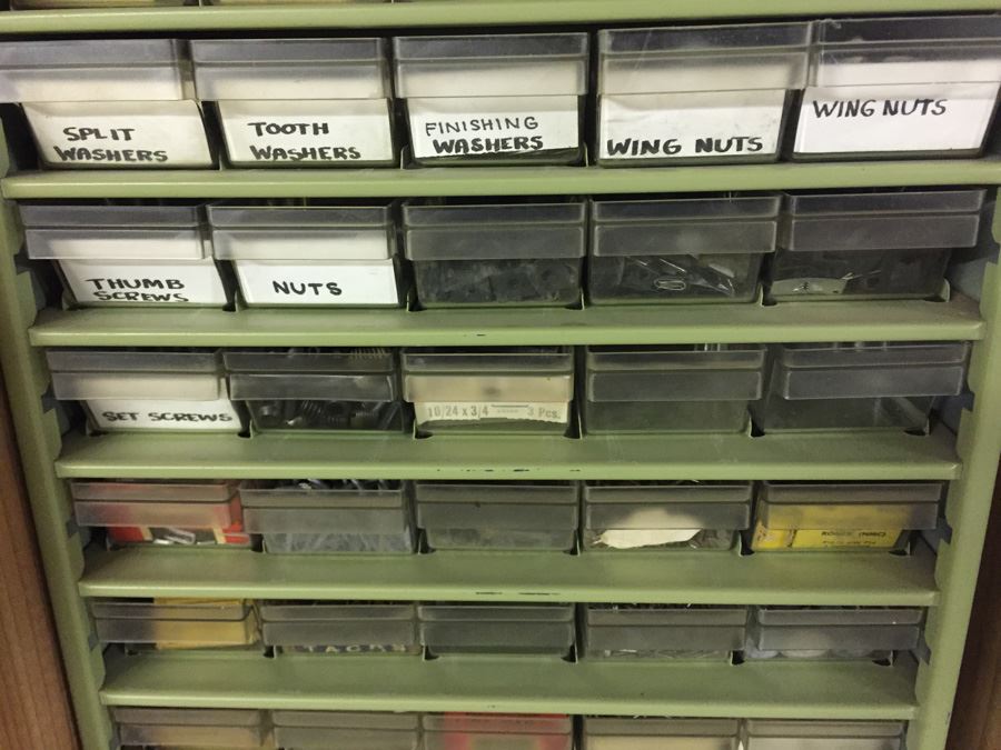 Metal Storage Cabinet With Hardware [Photo 3]