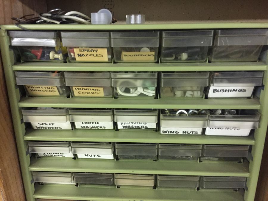 Metal Storage Cabinet With Hardware [Photo 2]