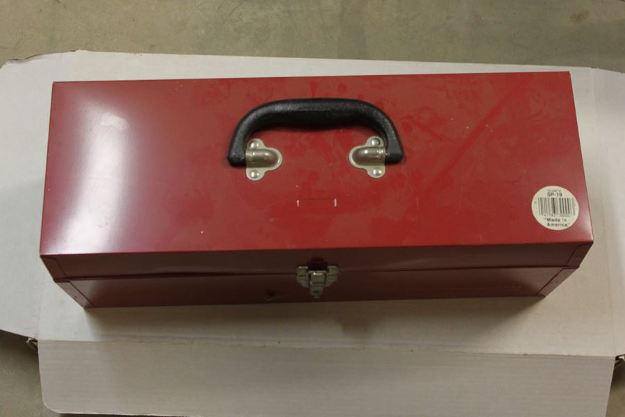 Red Metal Tool Box [Photo 1]
