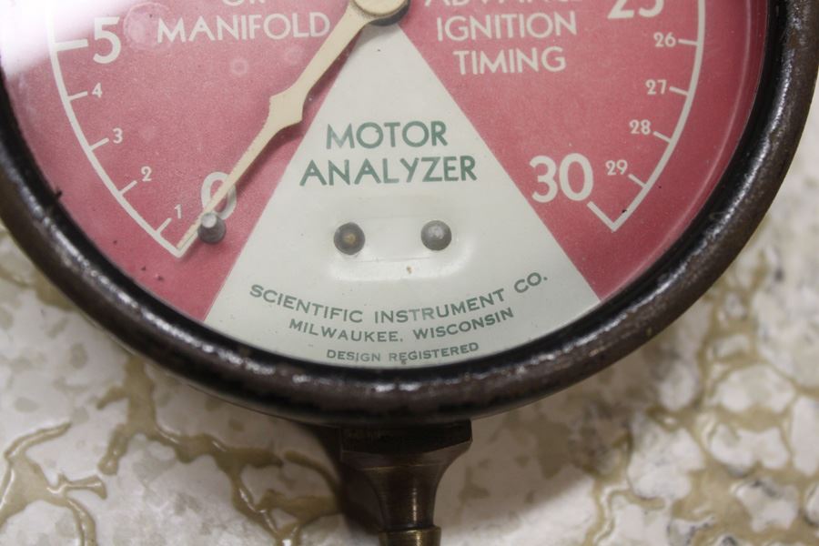 Old Automotive Testing Gauges MOTOR ANALYZER And Battery Cell Tester [Photo 4]