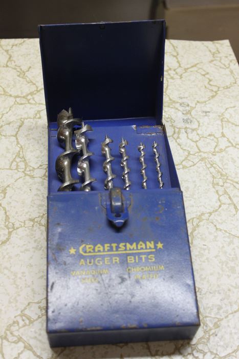 Vintage CRAFTSMAN Auger Bits With Metal Box [Photo 2]