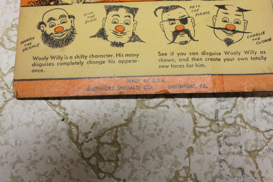 Vintage Wolly Willy Magnetic Toy Draw Hair With Magic Wand [Photo 4]