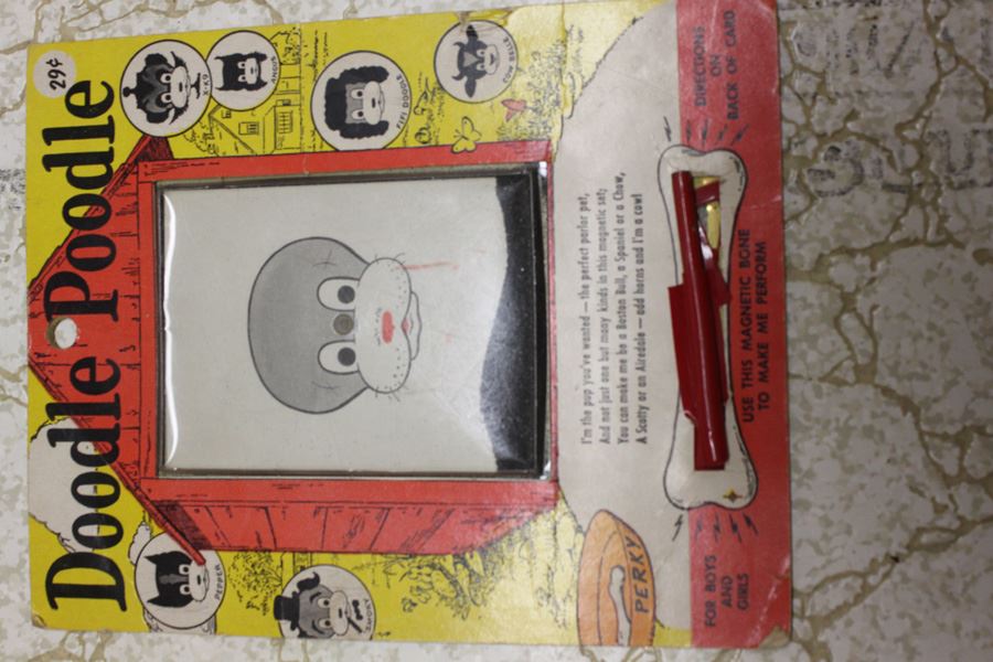 Vintage Doodle Poodle Magnetic Toy Draw With Magic Wand [Photo 2]