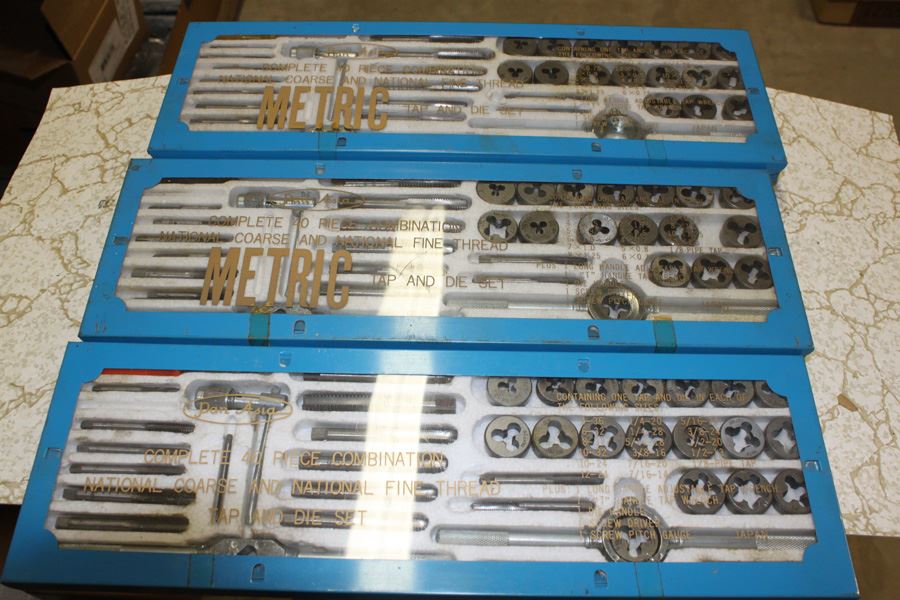 (3) 40 Piece Tap And Die Set Threading Tool Set New In Box [Photo 2]