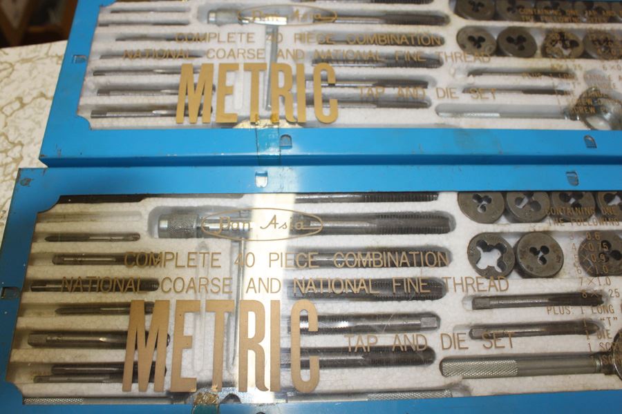 (3) 40 Piece Tap And Die Set Threading Tool Set New In Box [Photo 3]