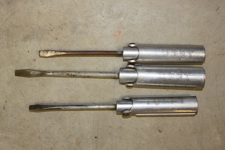 (3) TUFFY Swallow Airplane Co. T-Handle Screwdrivers