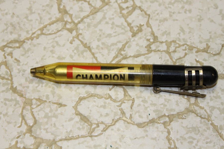 Vintage CHAMPION Spark Plug Tester Pen Style Old Advertising Sign Pocket Tool [Photo 1]