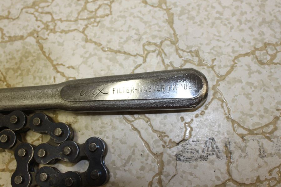 Vintage Wix FilterMaster Adjustable Chain Wrench For Removing Oil