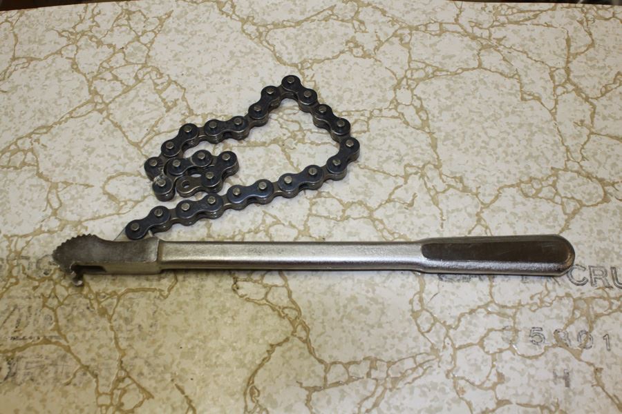 Vintage Wix Filter-Master Adjustable Chain Wrench For Removing Oil Filters Automotive