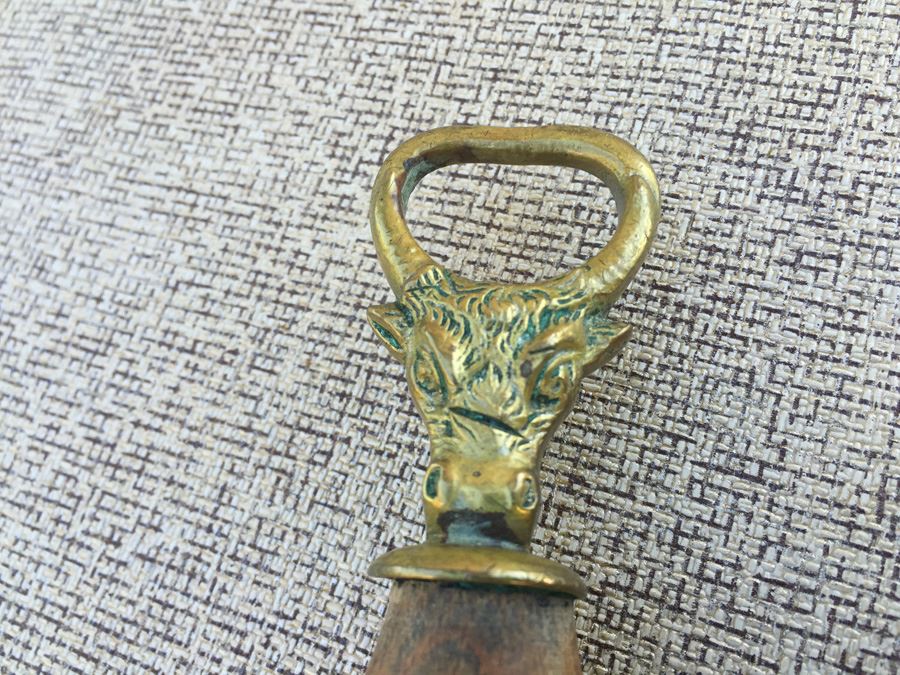 Vintage F. DICK Made In Germany Wooden Brass Knife Sharpener [Photo 8]