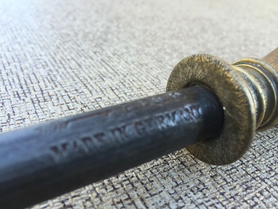 Vintage F. DICK Made In Germany Wooden Brass Knife Sharpener [Photo 6]