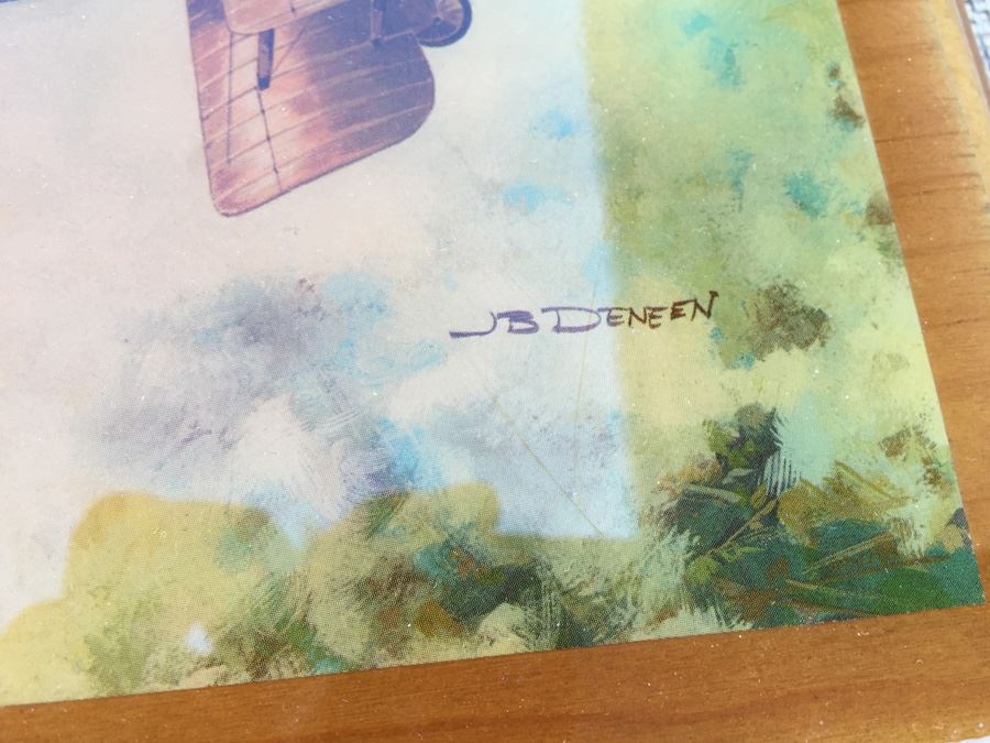 (4) J B Deneen Aviation Prints Mounted On Wood [Photo 13]