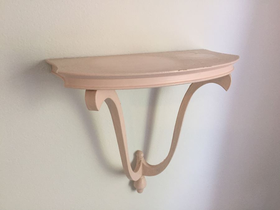 Pink Wooden Shelf Unit