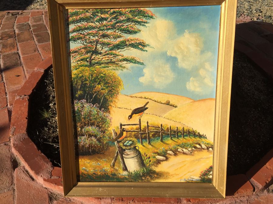 P. G. Bergmann Original Oil Painting Titled Ecology 1972 [Photo 6]