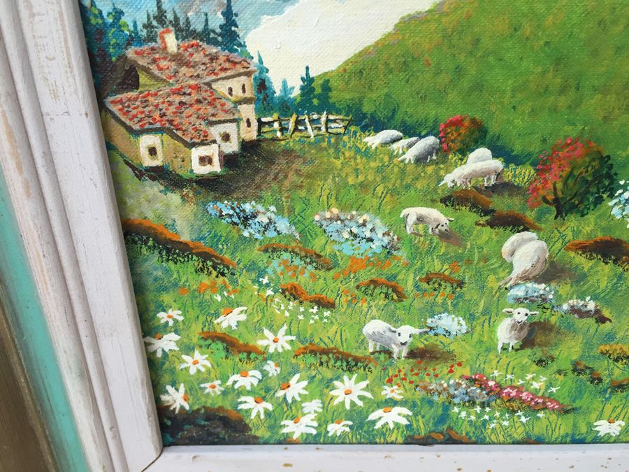 P. G. Bergmann Original Oil Painting Titled Edelweiss At Innsbruck [Photo 4]