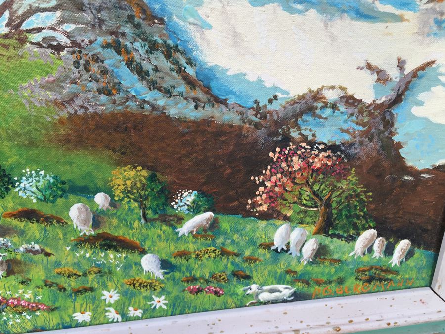 P. G. Bergmann Original Oil Painting Titled Edelweiss At Innsbruck [Photo 5]