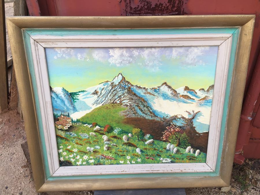 P. G. Bergmann Original Oil Painting Titled Edelweiss At Innsbruck [Photo 3]