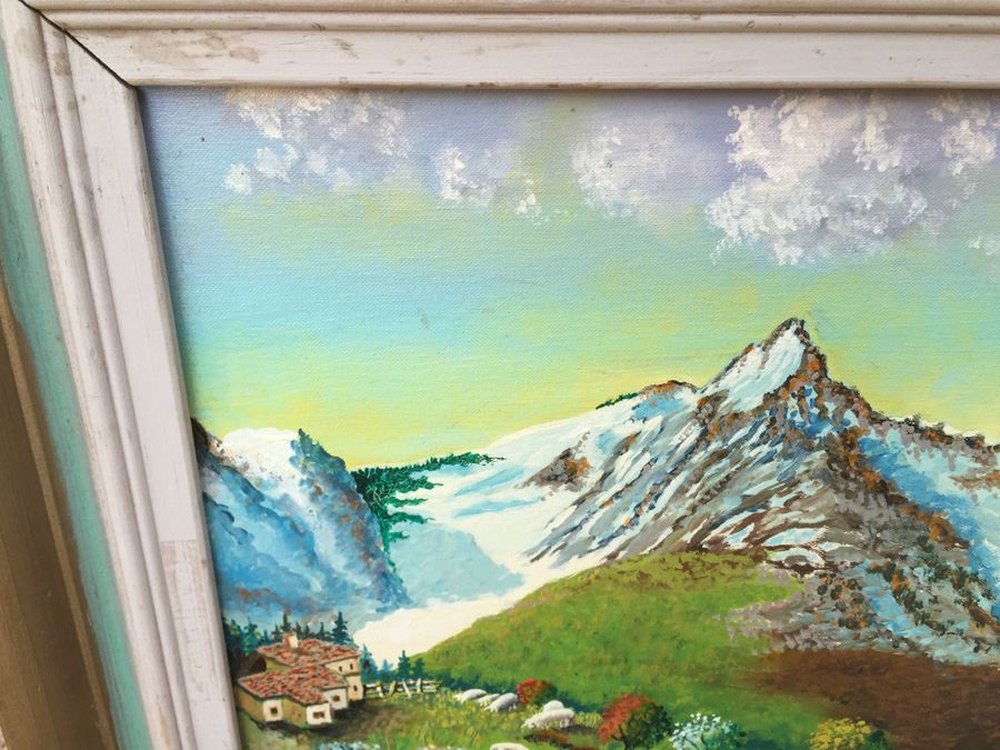 P. G. Bergmann Original Oil Painting Titled Edelweiss At Innsbruck [Photo 7]