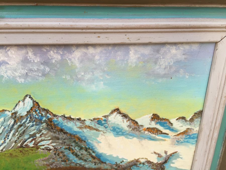 P. G. Bergmann Original Oil Painting Titled Edelweiss At Innsbruck [Photo 6]