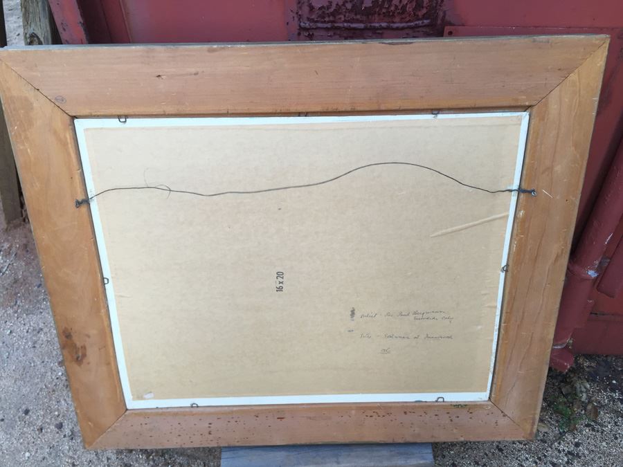 P. G. Bergmann Original Oil Painting Titled Edelweiss At Innsbruck [Photo 9]