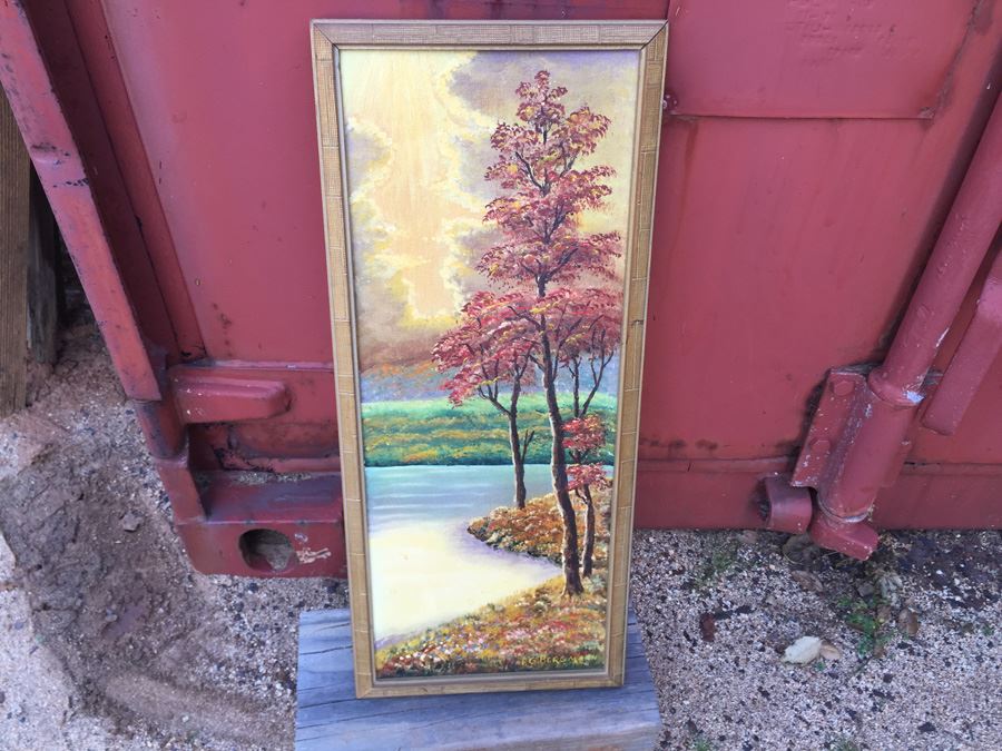 P. G. Bergmann Original Oil Painting Titled Fall 1972 [Photo 1]
