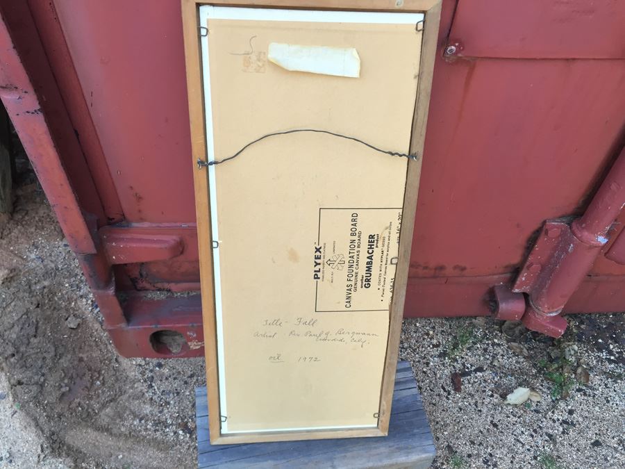 P. G. Bergmann Original Oil Painting Titled Fall 1972 [Photo 7]