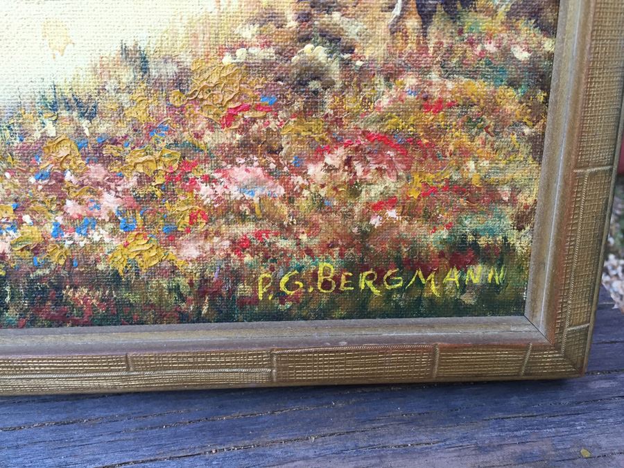P. G. Bergmann Original Oil Painting Titled Fall 1972 [Photo 2]