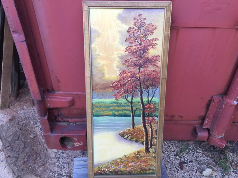 P. G. Bergmann Original Oil Painting Titled Fall 1972 [Photo 3]