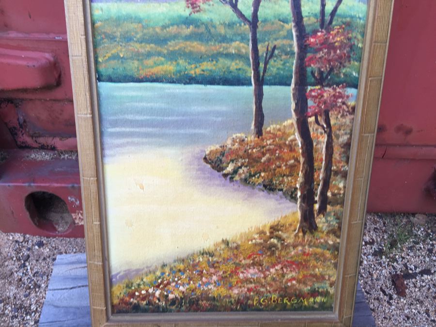 P. G. Bergmann Original Oil Painting Titled Fall 1972 [Photo 4]
