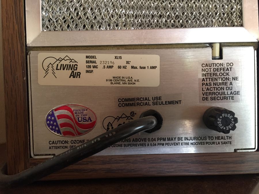 LIVING AIR Purifier Model XL15 [Photo 3]