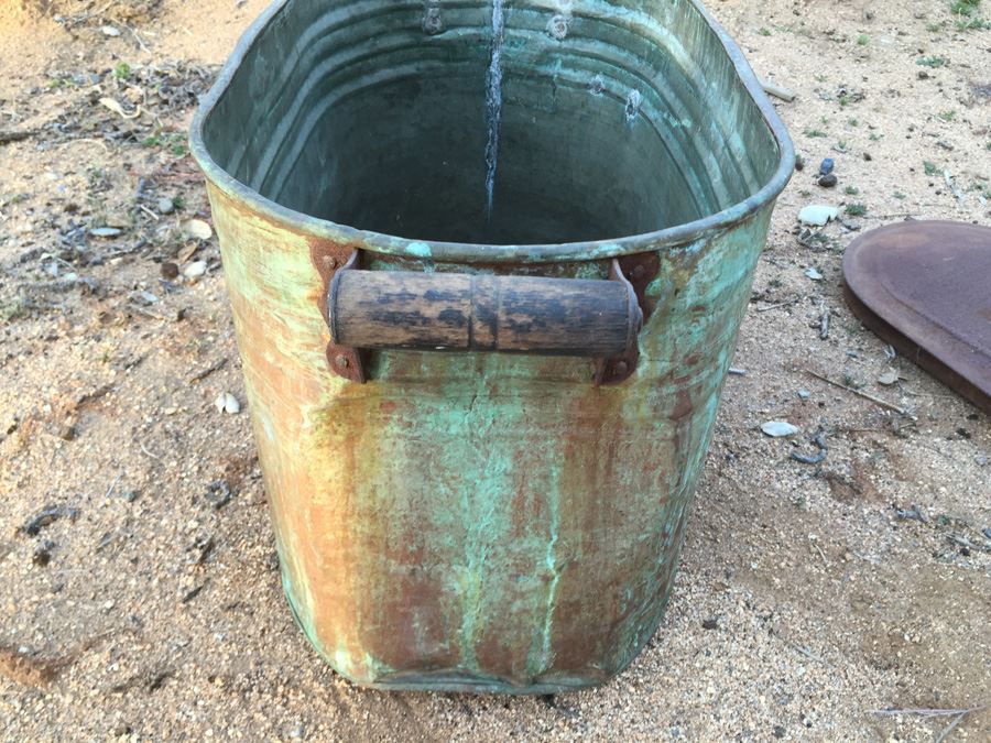 Vintage Copper Handled Pot With Lid [Photo 8]