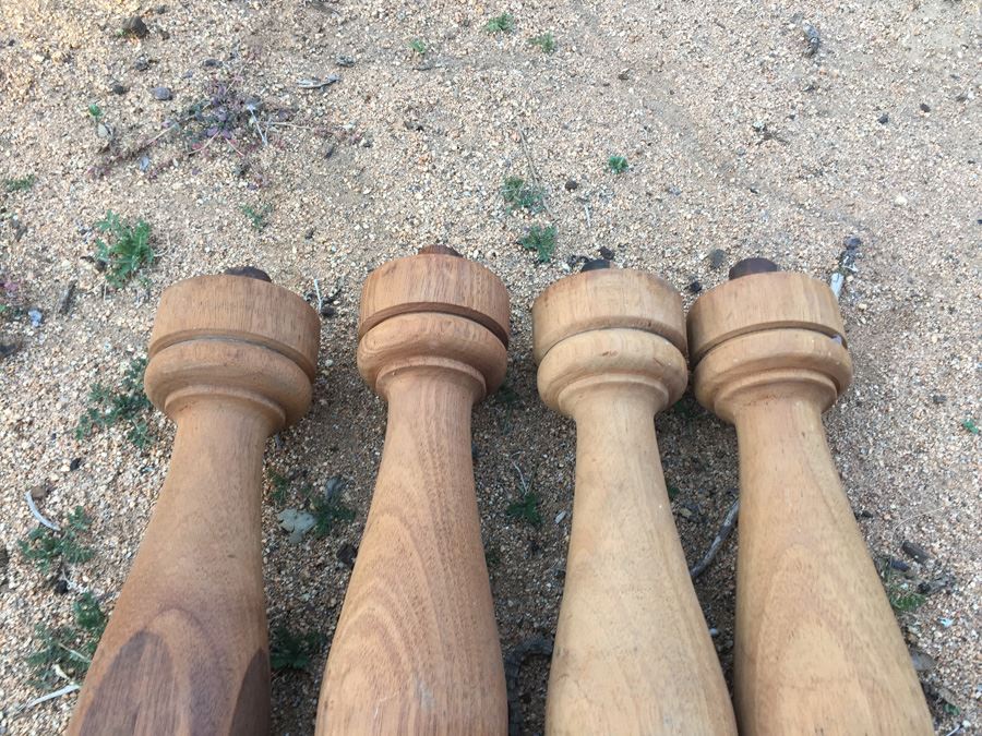 (4) Turned Wooden Legs [Photo 4]